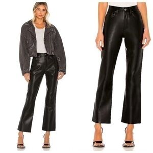 AGOLDE Recycled Leather high Rise Relaxed Boot Pants